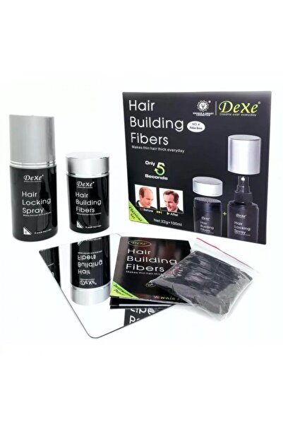 Dexe Dexe Hair Building Fibers Kit with Fixing Spray for Unisex