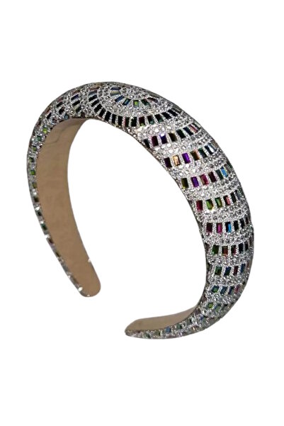 CAŞ DEKORASYON تاج حجر كريستال مختلط الألوان