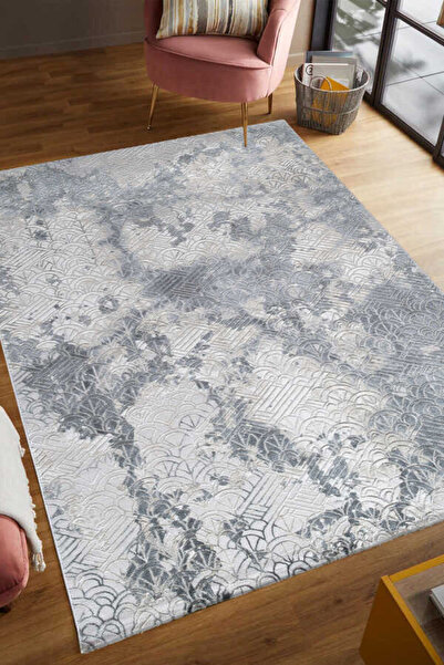 PUKA Rosso Koyu Gri Halı Yumuşak Oturma Odası Salon Çocuk Odası Mutfak Halısı...