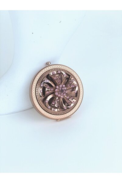 Andante İsim Yazdırılabilen Kapaklı Ve Taşlı Cep Makyaj Aynası - Kolay Taşına...