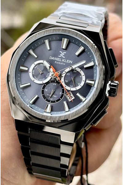 Daniel Klein Premium Men's Wristwatch 3 Atm Waterproof Stainless Steel Band
