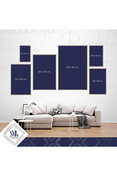 SML TABLO Turuncu Saçlı Yoga Yapan Nü Kadın Dikey Kanvas Tablo