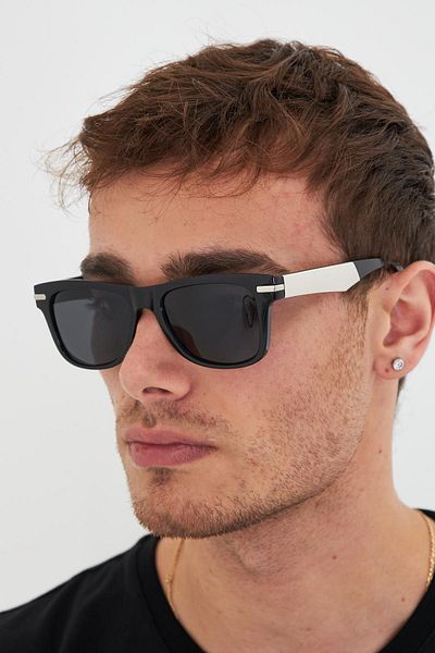 ModaLand Silver Detailed Men's Sunglasses, New Season with Polarized Glass