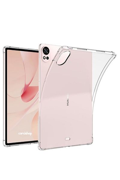 corcishop حافظة لهاتف هواوي ميت باد 12X 12.0 بوصة حافظة سيليكون شفافة مضادة للصدمات