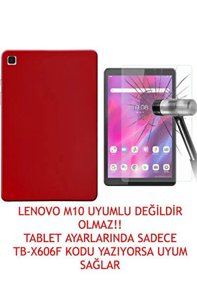LENOVO Trendsshop Tab M10 Fhd Plus 10.3 Tb-x606 X606f Silikon Kılıf + Ekran Koruyucu