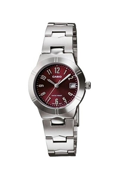 Casio Women's Wristwatch with Dial Claret Red Cord Metallic Color 2 Years War...