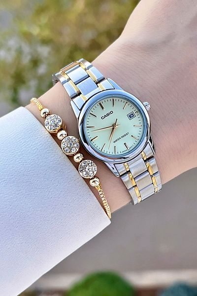 Casio Gold Metallic Color Women's Wrist Watch