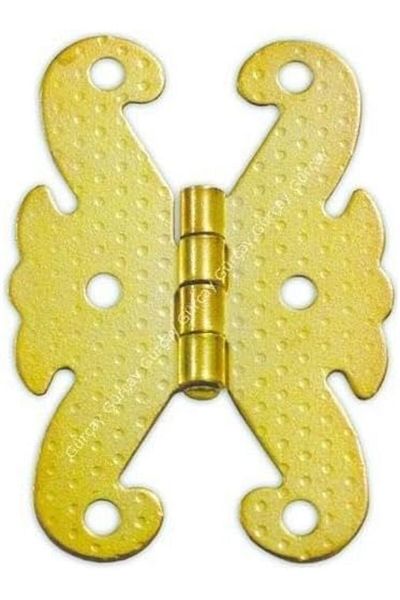 LUXE Hardware Butterfly Hinge Metal 32 * 40mm Yellow (2 Pcs) Lxshp 1055529