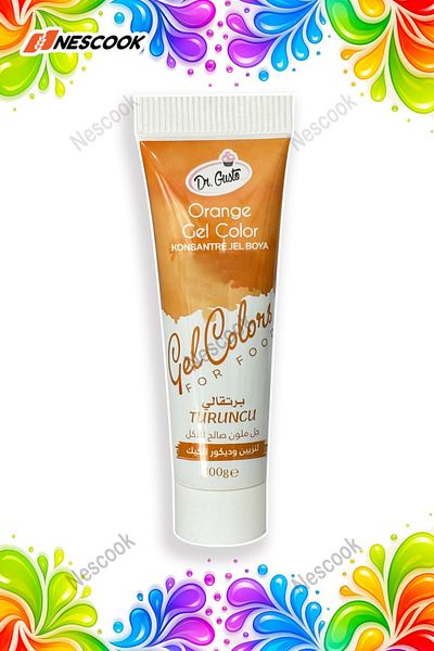 nescook Orange Tube Gel Paint 100 Gr