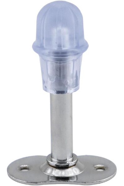 STOREMAX Rom Door Stopper Buffer Chrome 8 cm Metal Door Stopper Holder Door Stop Silicone Romshp 106732