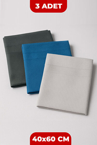 Wonkey Mikrofiber Temizlik Bezi 3 Adet, Sihirli Çok Amaçlı Araba Cam Bezi, Toz Bezi, Mutfak Bezi 60x40 Cm