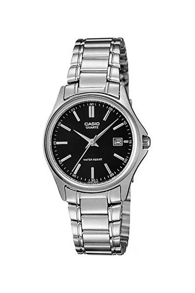 Casio Women Wrist Watch with Dial Black Cord Metallic Color 24 Months Guarantee