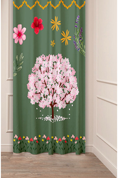 GREENDECOR Cortina de fundal în stil modern și elegant, cu model antic, cu fr...