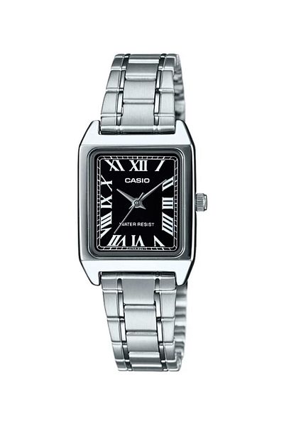 Casio Women Wrist Watch with Dial Black Cord Metallic Color 24 Months Guarantee