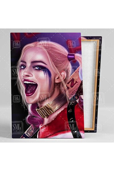 SML TABLO Harley Quinn Joker Lover Margot Robbie Dc Universe Pictură pătrată pe pânză