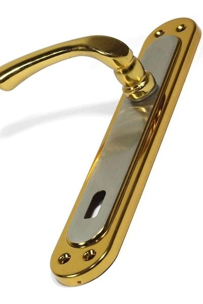 STOREMAX Ezg Çelikel Door Handle Satin Albifirin Room Door Handle Gold Color 1410 Ezsnshop 1065757