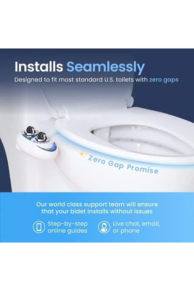 Mu Art Ahşap Mrt Bidet Neo 120 Self-Cleaning Mechanical Toilet Bidet, Blue/White Art 871301