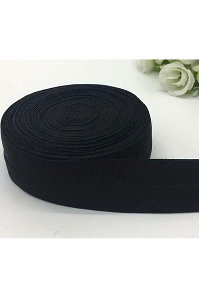 BRAVE TEKSTİL ÜRÜNLERİ 1.5 cm Black Color Woven Elastic-Waist Leg Skirt Flat Elastic - Elastic Band / 10m