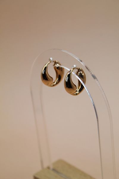Luvix Design Xuping Wave Form Hoop Earrings