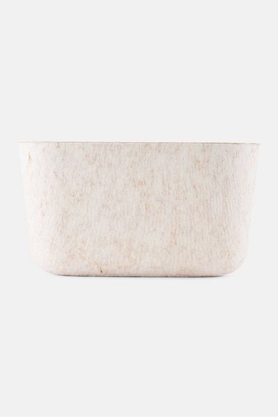 Muy Mucho Textured Side Handle Multi Purpose Storage Box, Beige