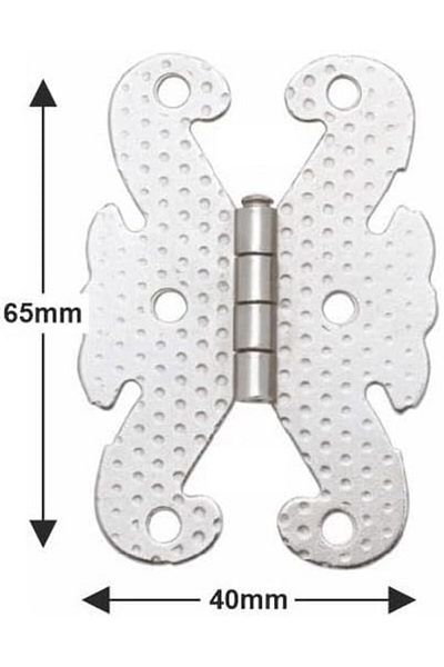 LUXE Hardware Butterfly Hinge Metal 40 * 65mm Yellow (2 Pcs) Lxshp 1055529
