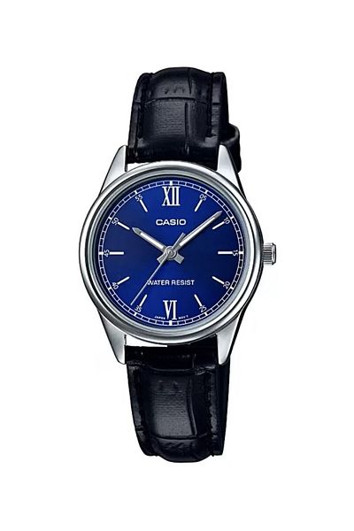Casio Women's Wristwatch with Case Metallic Dial Navy Blue Color 2 Years Warranty
