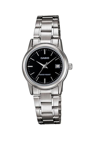 Casio Women Wrist Watch with Dial Black Cord Metallic Color 24 Months Guarantee