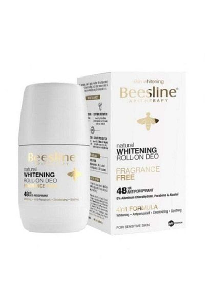 Beesline بيزلين مزيل عرق رول أون لتفتيح البشرة - خالي من العطر - 50 مل