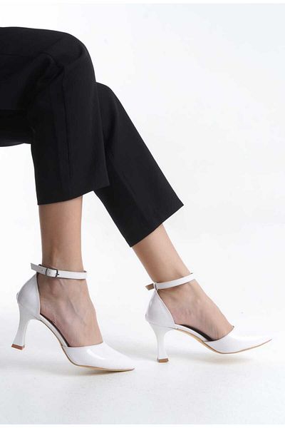 JVC STILETTO DE FEMEI, ALB, PULPĂ, TAC ÎNALT