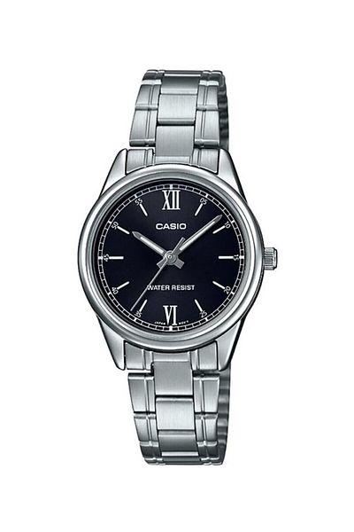 Casio Women Wrist Watch with Dial Black Cord Metallic Color 24 Months Guarantee
