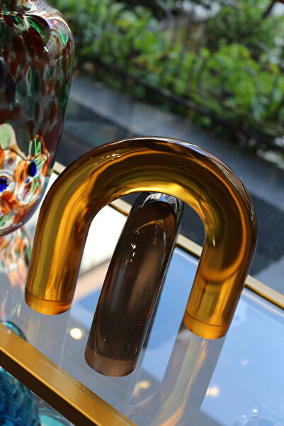 tuan design 2 Li İç İçe Geçen Obje Amber füme
