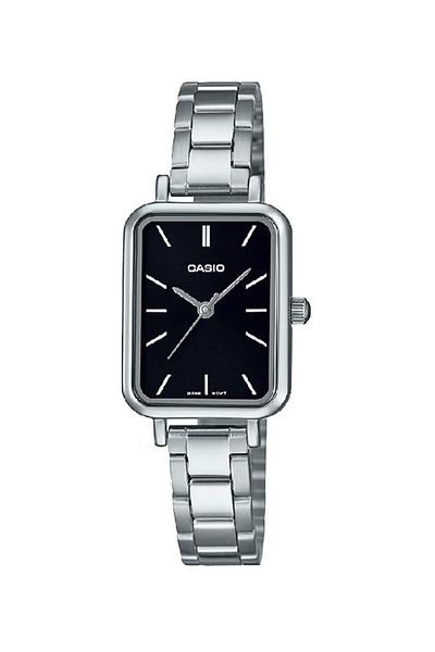 Casio Women Wrist Watch with Dial Black Cord Metallic Color 24 Months Guarantee
