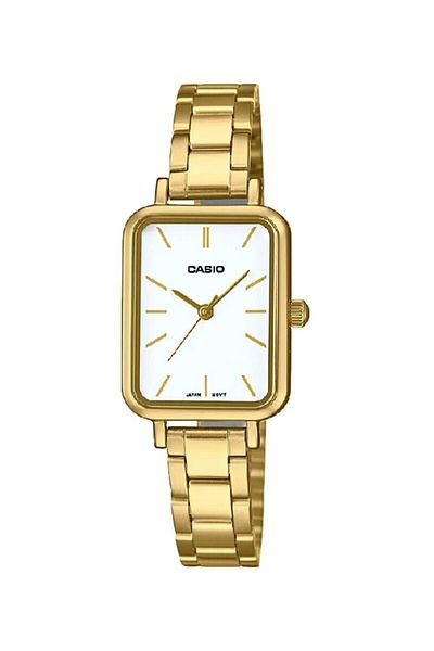 Casio Gold Color Women's Wristwatch with 24 Months Warranty
