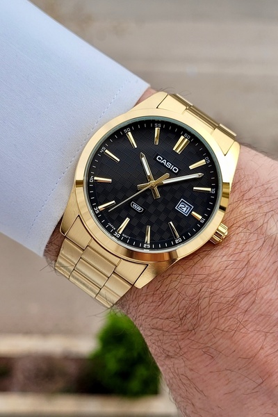 Casio Altın Renk 2 Yıl Garantili Erkek Kol Saati