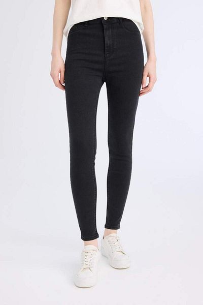DeFacto New Season Jegging High Waist Ankle Length Skinny Leg Basic Straight Jean Trousers
