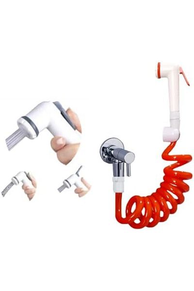 LUXE Spiral Bidet Matic Hose Set 150 cm (Orange) Lxshp 1055529