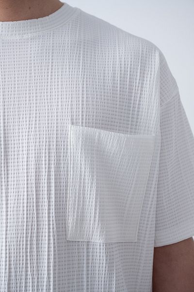 İLKCET MODA Μπλουζάκι με οδοντωτή τσέπη oversize