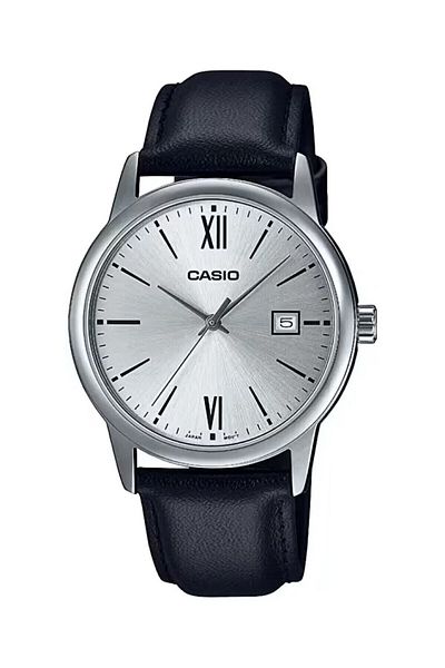 Casio Case Metalic Cord Black Color Men's Wristwatch