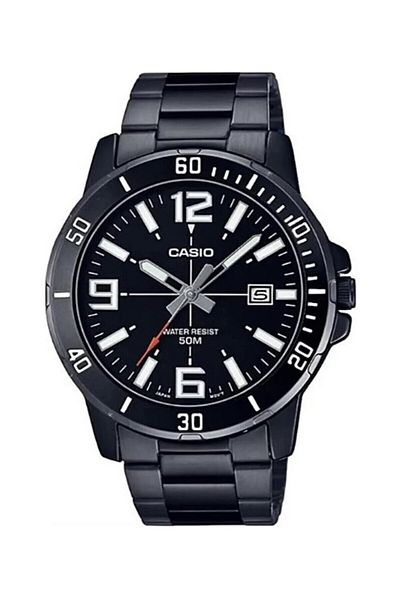 Casio ساعة يد رجالية باللون الأسود