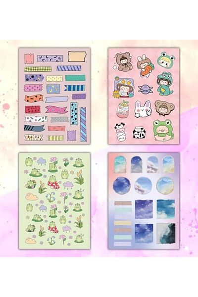 LUXE My DIY Sticker Book 24 * 17 cm 16 Pages Special Design Colorful Sticker Book Lxshp 1055529
