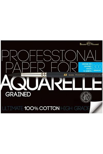 LUXE Vi̇sconti̇ Torchon Cotton Fiber Watercolor Paper with File. 250 Gr. A2 10 Yp (Millimeters, A5 297X1