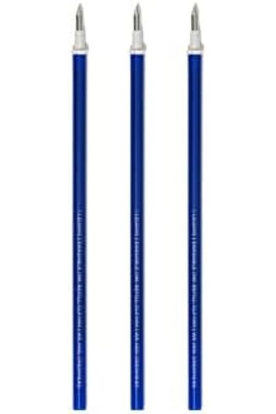 STOREMAX Ezg - Gel Pen Inside Erasable, Set 3 Pcs, Height 13 Cm, Thermo-Sensitive Ink, Blue, Tip