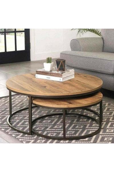 Orient 2-Piece MDF Nesting Table Set – Modern Design