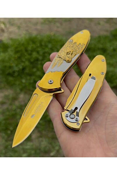 John Connely Browning Model Ayı Kabartmalı Paslanmaz Çelik Çakı