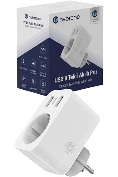 STOREMAX Ezg USB and Type-C Input Current Protected Wi-Fi Smart Socket, Adapter, 16 Ampere, Energy Monitoring,