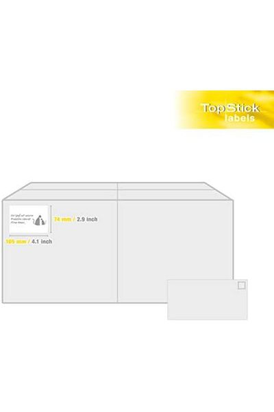 STOREMAX Rom 8716 Universal Labels Din A4 105 X 74 Mm, 100 Sheets, Matte Self-Adhesive, Permanent