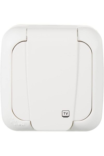 STOREMAX Sbl Palm White Tv Transitional 12Db Sblshp 1064356