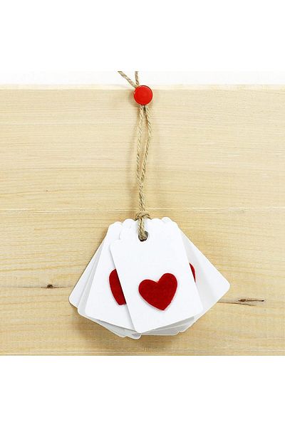 LUXE With Felt Heart 20Pcs Lxshp 1055529