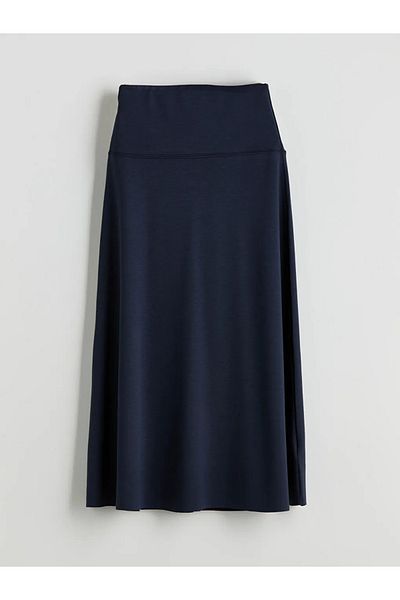 LC Waikiki LCW Vision Fusta cu talie elastică bleumarin