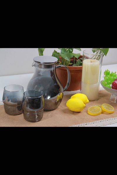 Generic طقم جاك مزوده بكاسات وصينية تقديم